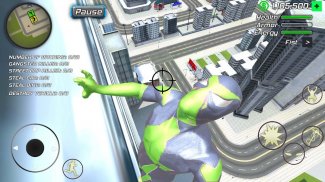 Rope Frog Ninja Hero Car Vegas screenshot 1