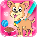 Dog Coloring Book Icon