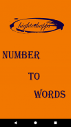 Number to Word Converter 2017 screenshot 0