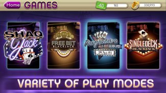 myVEGAS Blackjack 21 - Game Kartu Kasino Vegas screenshot 0
