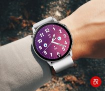 Casual Purple Pink Watch Face screenshot 1