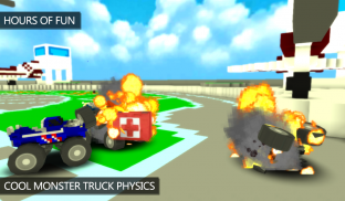 Blocky Monster Truck Smash screenshot 2