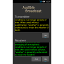 Audible Broadcast text to sound walkie-talkie Icon
