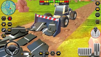 Heavy Excavator Road Roller Construction Machines screenshot 3