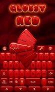 Glossy Red GO Keyboard Theme screenshot 6