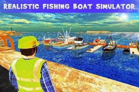 เรือประมง Cruise 3D ไดรฟ์ - เกมตกปลาจริง screenshot 3
