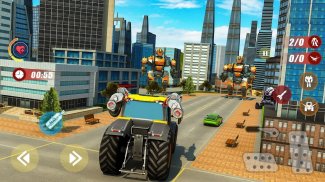 en volant tracteur robot transformer Jeux screenshot 3