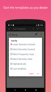 Text Templates - Templates and screenshot 3