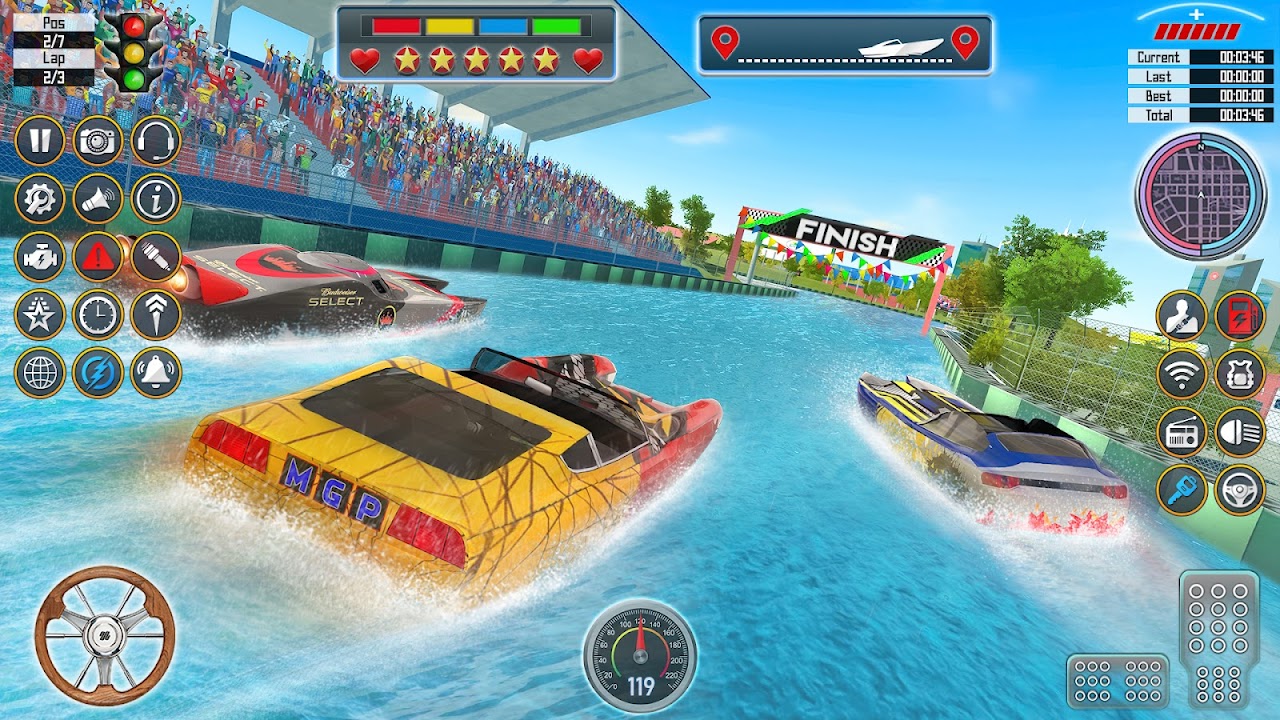 Speed Boat Watercolor Motor Sports Fast Boat Boys (Download Now) 