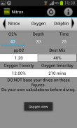 Nitrox calculator screenshot 0