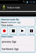 Voice note screenshot 1