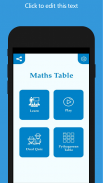 Maths Table - Multiplication Tables & Maths Quiz screenshot 0