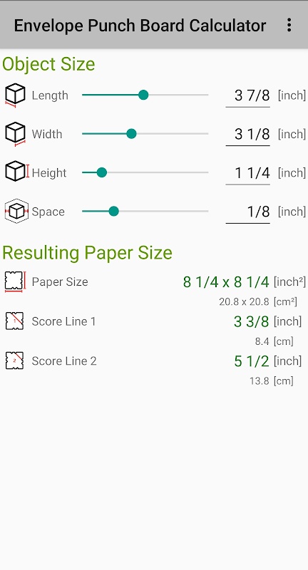 Envelope Punch Board Calc'tor - Apps on Google Play