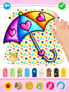 Glitter Hearts coloring and drawing screenshot 9