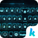 electricblue Keyboard Background