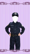 Kids Police Suit Photo Editor screenshot 0