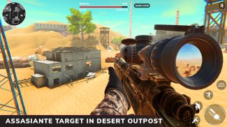 Deadly Desert Strike- Modern Military Sniper Games screenshot 1