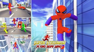 Captain Spider US Super Stickman Rope Hero screenshot 0