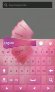 रंग कीबोर्ड गुलाबी screenshot 2