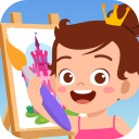 Princesses Coloring Paint Game