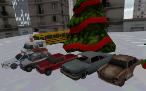 Car winter parking - 3D game screenshot 0