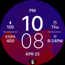 Blue Red Fit Watch Face Icon