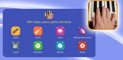 ORG Organ, piano, gitar & drum