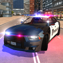 American Fast Police Driving Icon