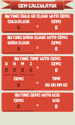 🏰 Gem Calculator for Clash of Clans screenshot 0