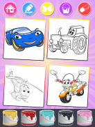 Раскраски для детей: машинки screenshot 5