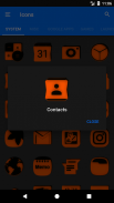 Orange and Black Icon Pack Free screenshot 22