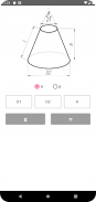 Flat pattern cone calculator screenshot 3