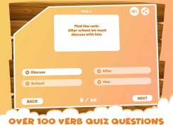 english grammar verb quiz game -grammaire anglaise screenshot 1