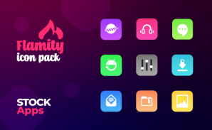 Flamity - Square Gradient Icon Pack screenshot 0