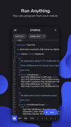 Creative IDE - C++, PHP, HTML, JS, Python and more screenshot 1
