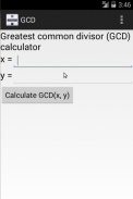 Greatest Common Divisor screenshot 1