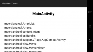 ListView CCdevs screenshot 2