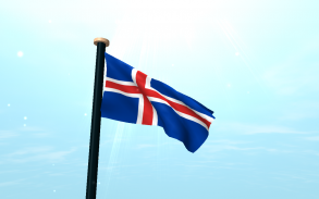 Iceland Flag 3D Free Wallpaper screenshot 6