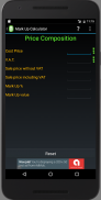 Mark up Margin Calculator screenshot 1