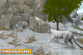 Família de tigres de neve screenshot 0