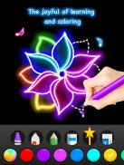 Learn To Draw Glow Flower screenshot 8
