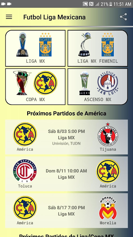 Download do APK de Tabela Campeonato Mexicano para Android