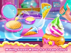 आइस क्रीम कोन कपकेक - किड्स बेकिंग फ़ूड गेम screenshot 0