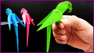 How to make 3D origami🐉🐓🐛Origami step by step screenshot 4