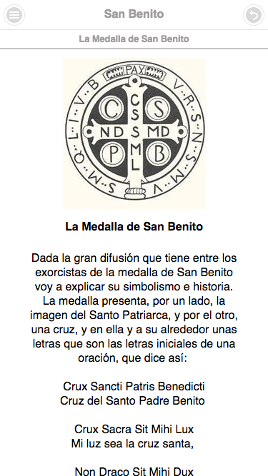 vector medalla san Benito