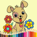 Childrens coloring book - get creative