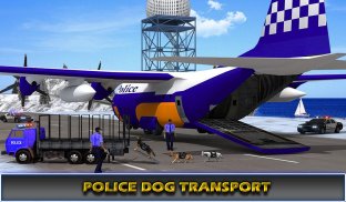 US Police Airplane Cop Dog Transporter Kids Games screenshot 16