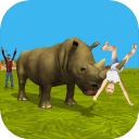 Rhino Simulator 3D Icon