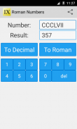 ตัวเลขโรมัน screenshot 1