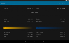 SunCalc+ sunrise sunset dawn dusk twilight times screenshot 5